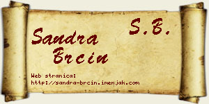 Sandra Brčin vizit kartica
